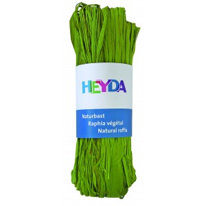 Raffia HEYDA 50g természetes anyagból, világos zöld     204887795