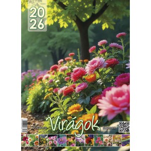 Falinaptár VALKAY 24,5 x 38 2026   VIRÁGOK