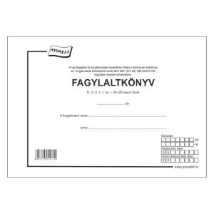 Fagylaltk&ouml;nyv 25+25 lapos fekvő DVV.1.