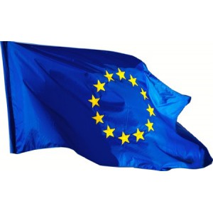 Zászló EURÓPAI UNIÓS  200x100cm hurkolt PE   csillagok digitális nyomással