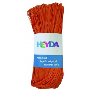 Raffia HEYDA 50g természetes anyagból, narancssárga 204887794