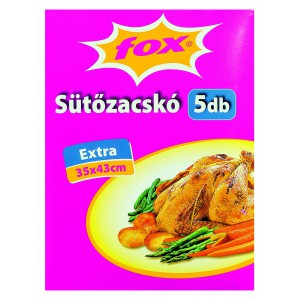 Sütőzacskó FOX 35x43cm extra 5dbcsg