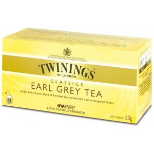 TWININGS Earl Grey Filteres tea 25x2g