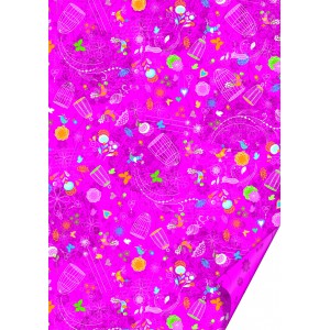 Karton HEYDA A4 200g  Madarak,pillangók- pink   204772718