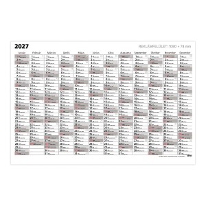 Plak&aacute;tnapt&aacute;r egyoldalas T101 Terminus 2027 A0   1180 x 800 mm   fekvő