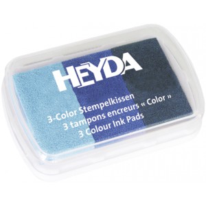 Bélyegzőpárna HEYDA 3 féle kék  204888464