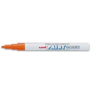 Lakkfilc olajbázisú UNI PX-21 0,8 - 1,2mm kerekített végű  narancs