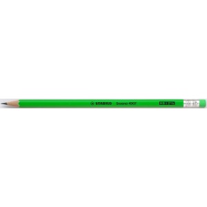 Grafit ceruza STABILO neon zöld radíros 4907