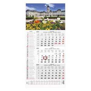 Speditőr napt&aacute;r T077-004 29x62,8 2027 n&eacute;vnapokkal  KAST&Eacute;LY k&eacute;ppel