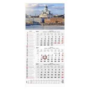 Speditőr napt&aacute;r T077-005 29x62,8 2027 n&eacute;vnapokkal  V&Aacute;ROS k&eacute;ppel