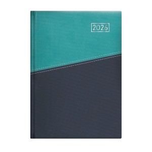 Napi agenda  TOPTIMER  D021  A5 2026  DUPLEx   sárga lapos türkiz-kék