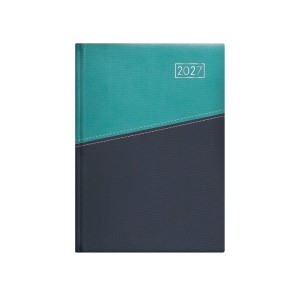Napi agenda  TOPTIMER  D021  A5 2027  DUPLEX   s&aacute;rga lapos t&uuml;rkiz-k&eacute;k