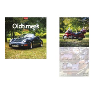 Falinaptár lemez 29 x 58 2026  OLDTIMERS  T098-24