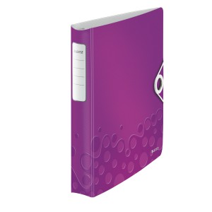 Gyűrűskönyv LEITZ Active WOW gyűrűskönyv, 30mm, softclick, lila