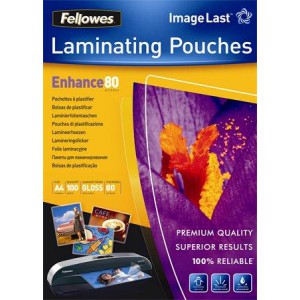 Lamináló fólia FELLOWES A4 80mic fényes IFW53061  100db