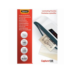 Lamin&aacute;l&oacute; f&oacute;lia FELLOWES 83x113 125mic f&eacute;nyes 100db  IFW53071