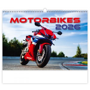 Falinaptár  45X31,5 2026  MOTORBIKES  H154