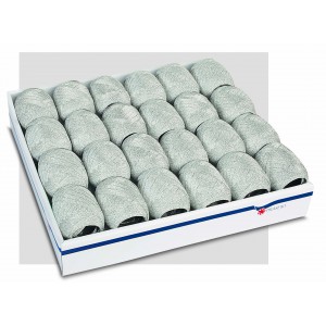 Díszkötöző szalag PRASENT Poly Glitter ezüst 5 mm10 méter 185-631 24dbdisp