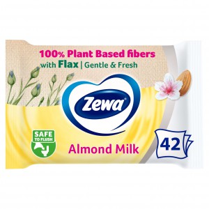 E&uuml;.pap&iacute;r nedves ZEWA Almond Milk  42dbcsg