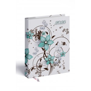 Agenda 2 napos REALSYSTEM  B6 2026 2-DAY  virágminta 65