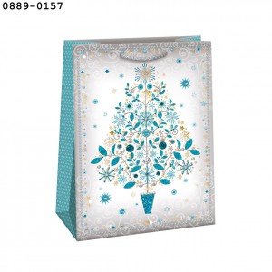 Dísztasak ARGUS 30x42x14 T8 Exclusive Lux karácsonyi vegyes  0889