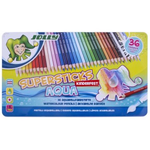 Színes ceruza készlet36 JOLLY AQUA fémdobozban  3001-0003