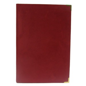 Vendégkönyv A4 plüss  piros