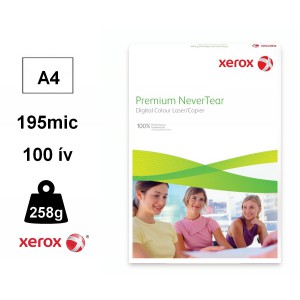 Spec. t&eacute;phetetlen pap&iacute;r XEROX NeverTear A4 195mic 258g  100&iacute;vcsg  003R98092