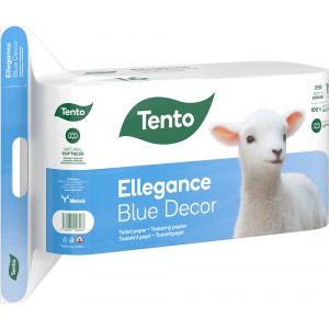 Eü.papír normál TENTO Ellegance Blue Decor 16 tekercs 3 rétegű 150laptek