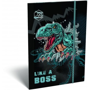 Gumis mappa LIZZY A4 Dino Cool Boss 20898