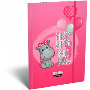 Gumis mappa LIZZY A4 Lollipop Tiny Hippo 20903