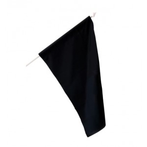 Zászló FEKETE 150x90cm hurkolt PE