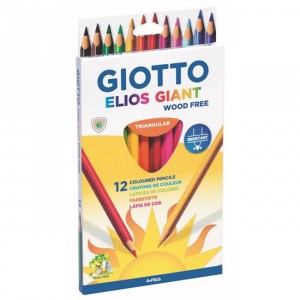 Színes ceruza készlet12 GIOTTO Elios Giant háromszögletű  221500