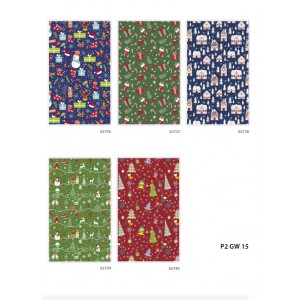 Díszcsomagoló POLMAK 70x200 60g tekercses karácsonyi gyerek mintás  P2GW6.P2GW9,GW15