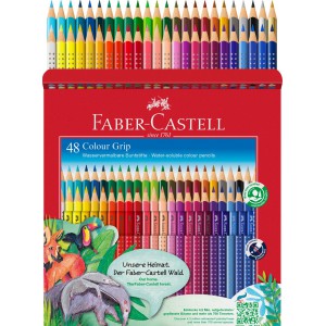 Sz&iacute;nes ceruza 48klt FABER-CASTELL Grip gumi p&ouml;tty&ouml;s  112449