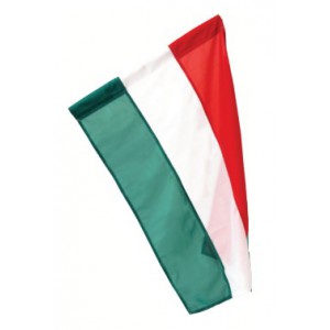 Zászló magyar       90x60cm hurkolt PE      címer nélkül