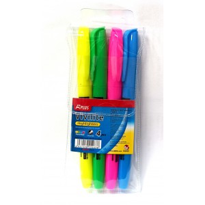 Szövegkiemelő 4klt APlusBeifa vágott végű 1-4mm