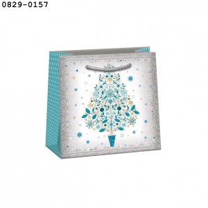 Dísztasak ARGUS 18x18x10,5 T2 Exclusive Lux karácsonyi vegyes  0829