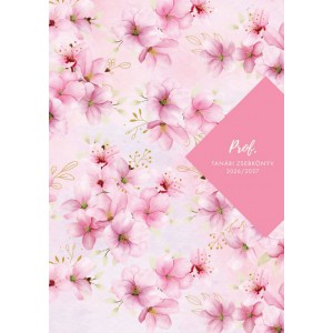 Tan&aacute;ri zsebk&ouml;nyv PROF tan&aacute;ri 202627 Cseresznye mint&aacute;s f&oacute;li&aacute;zott pap&iacute;rbor&iacute;t&oacute;+aj&aacute;nd&eacute;k toll