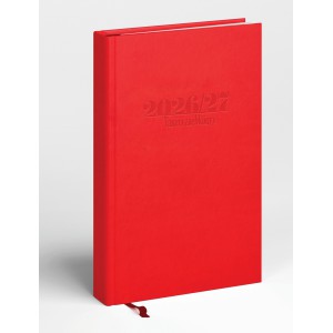 TAN&Aacute;RI zsebk&ouml;nyv REAL S  20262027 egysz&iacute;nű piros
