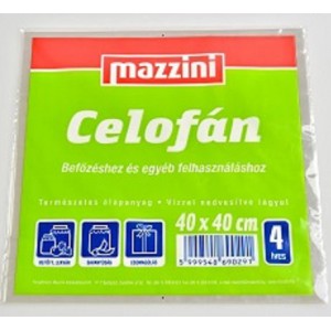 Befőző celofán MAZZINI 40X40 4 íves