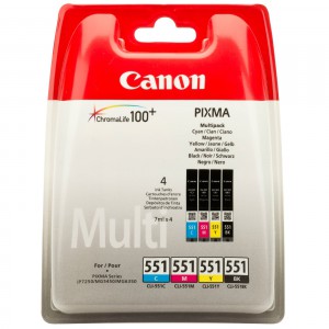 Tintapatron Canon  CanonCLI551PatronMULTICMYBko multipack eredeti