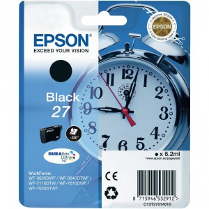 Tintapatron Epson T27014012 fekete eredeti