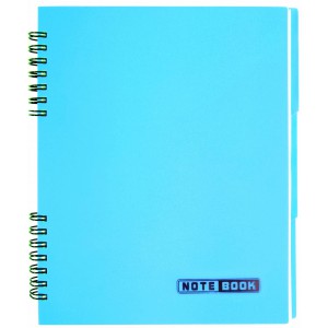 Spirál jegyzet ECONOMIX B5  Notebook PP színregiszteres E20222