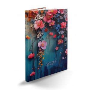 Heti agenda REALSYSTEM B5  2027  PICTURE floral 66