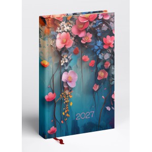 Napi agenda REALSYSTEM  A5 2027  PICTURE  floral 66