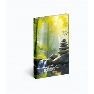Zsebnaptár álló REALSYSTEM 2026  90x165mm PICTURE meditáció 63
