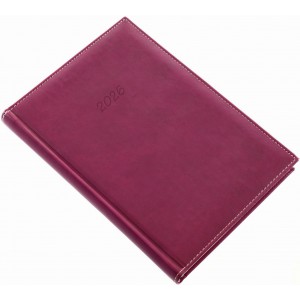 Napi agenda REALSYSTEM A5  2026  BOLERO padlizsán