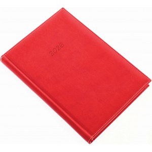 Napi agenda REALSYSTEM A5  2026  BOLERO piros
