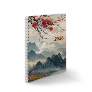 Heti agenda spirálozott REALSYSTEM A5  2026  japán 51